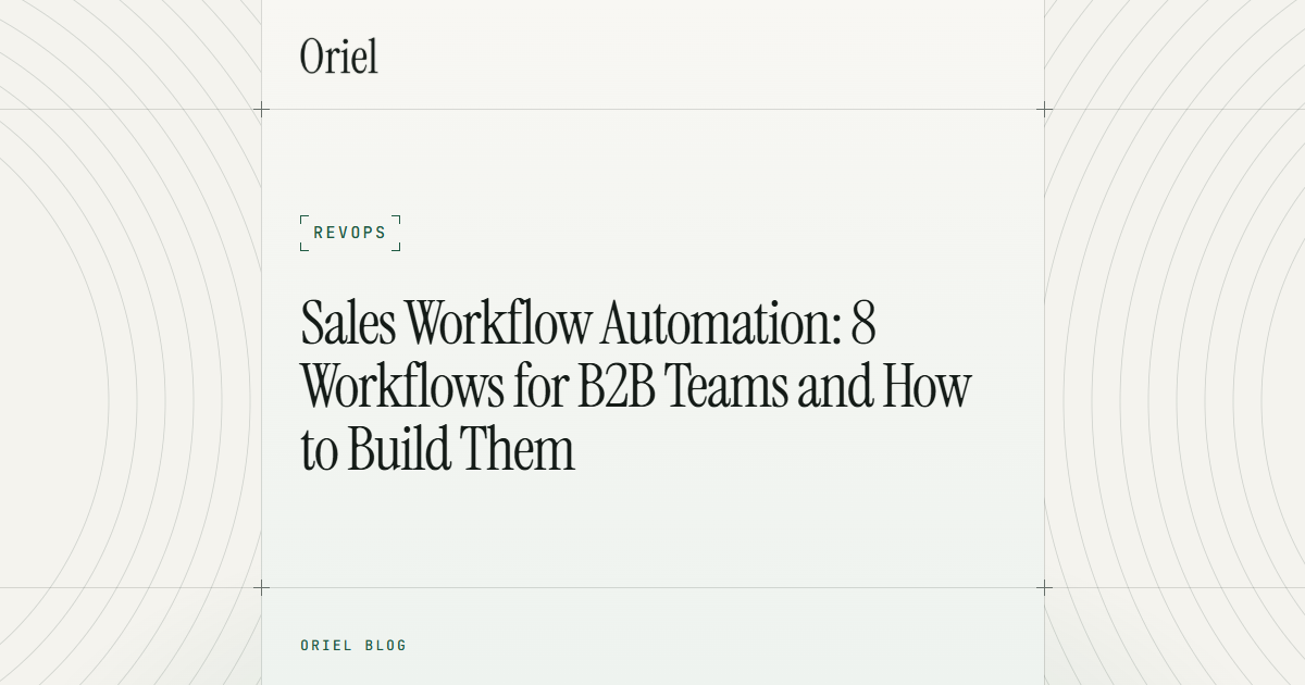 Sales Workflow Automation: 8 Workflows for B2B Teams and How to Build Them